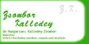 zsombor kalledey business card